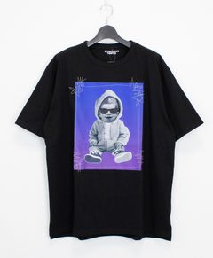プリントTシャツ 3D HOODIE T-SHIRT / BLACK  [SLTN120]