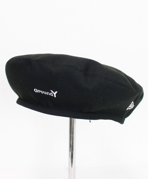 Ground Y×NEWERA(R) GROUND Y LOGO COTTON BERET  [GP-H50-081-1]
