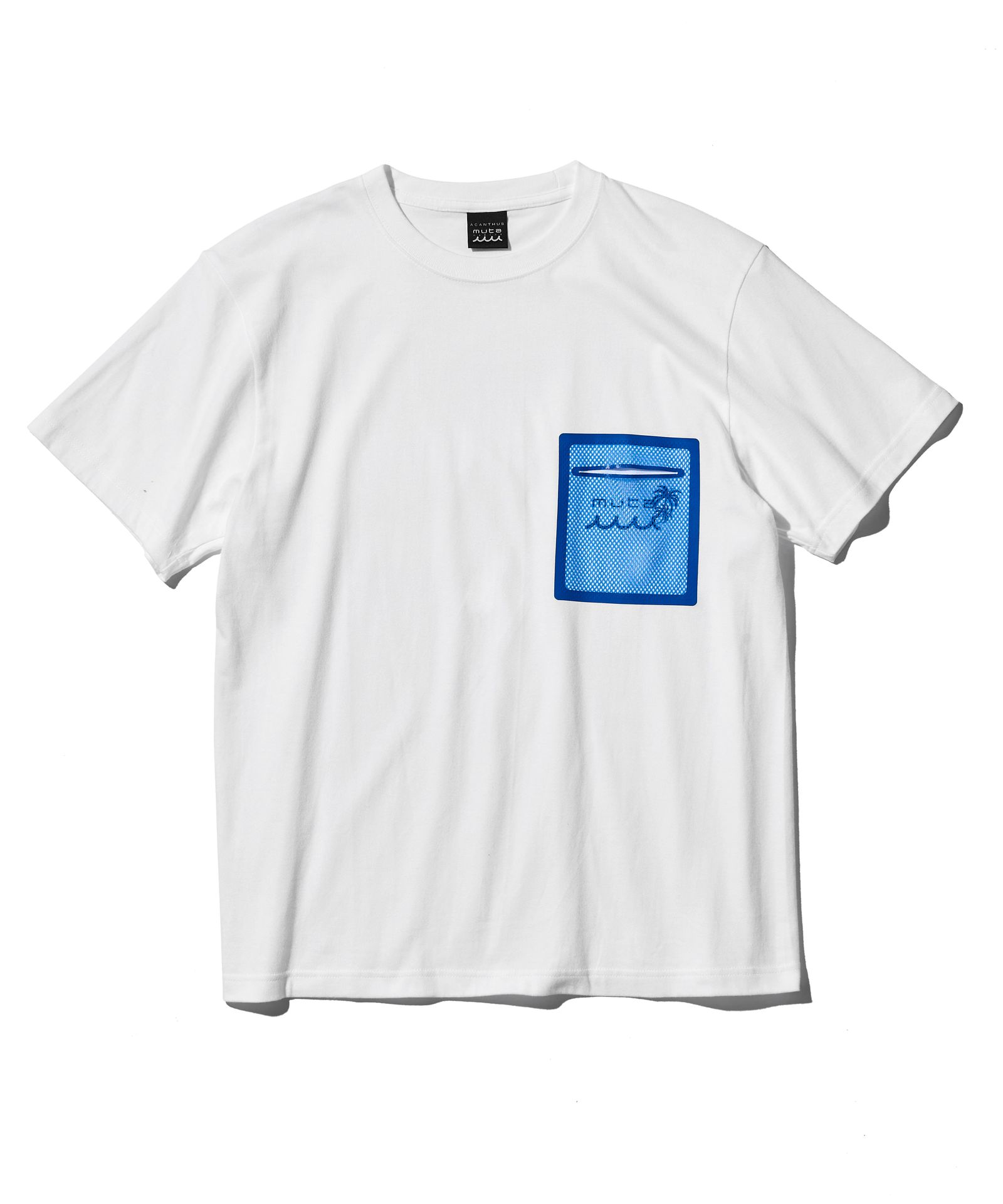 【muta MARINE】x ACANTHUS メッシュ ポケット Tシャツ すぐ届く ACANTHUS - ACANTHUS × muta MARINE / muta Mesh Trimming