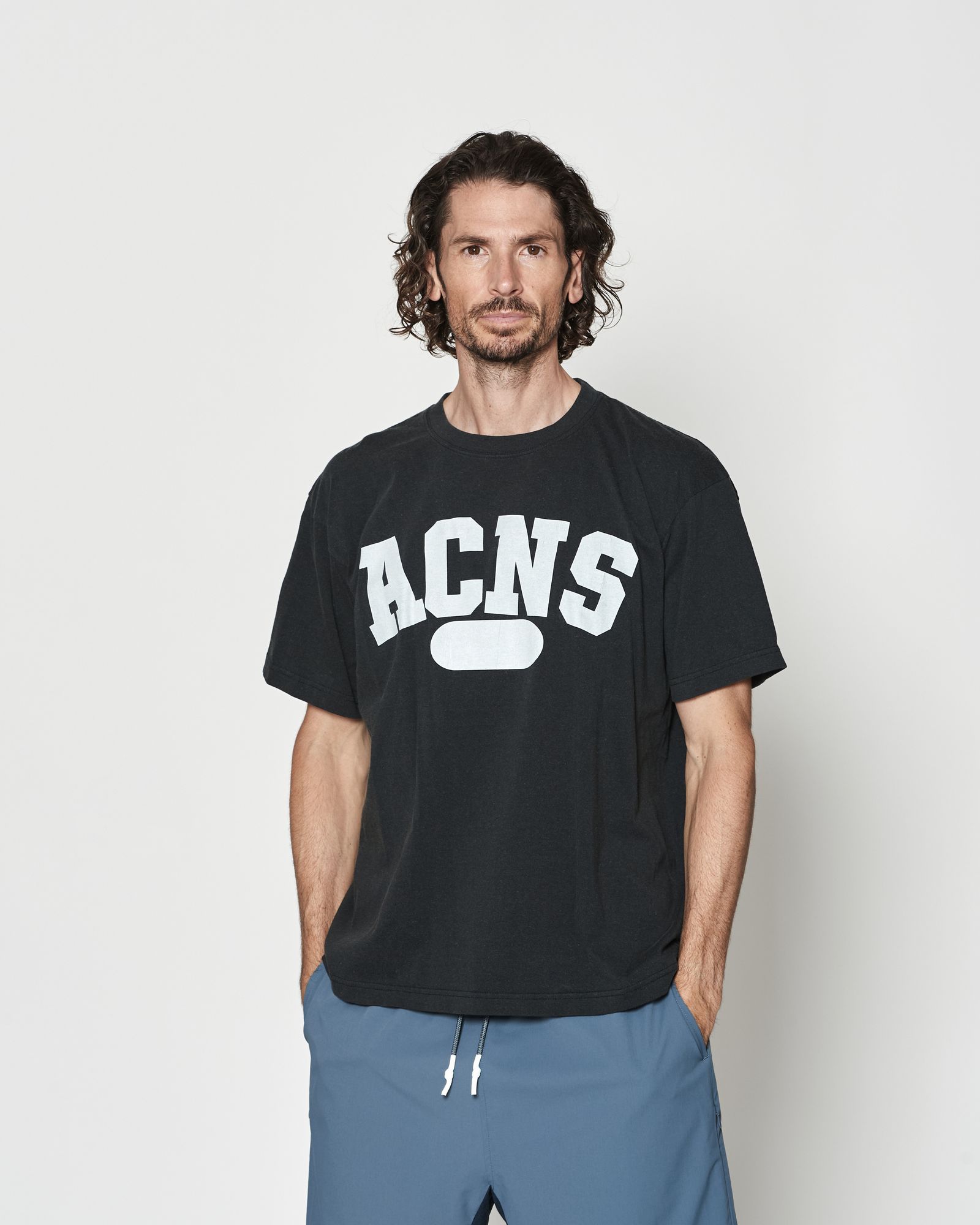 ☆先行予約☆ カレッジロゴTシャツ  /  Aging College Logo Tee / BLACK【CT2601】
