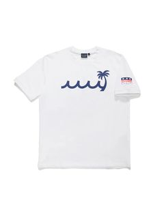 PALM WAVE ストレッチTシャツ / ホワイト [MMMP-434772] ⭐︎5月21日より随時出荷⭐︎