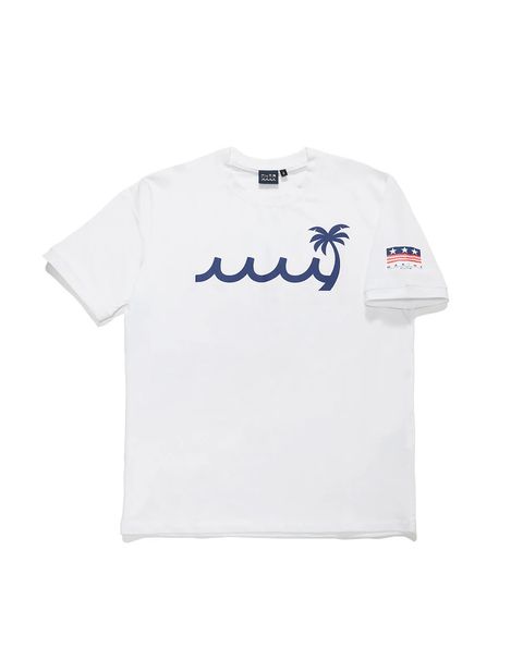 PALM WAVE ストレッチTシャツ / ホワイト [MMMP-434772] ⭐︎5月21日より随時出荷⭐︎