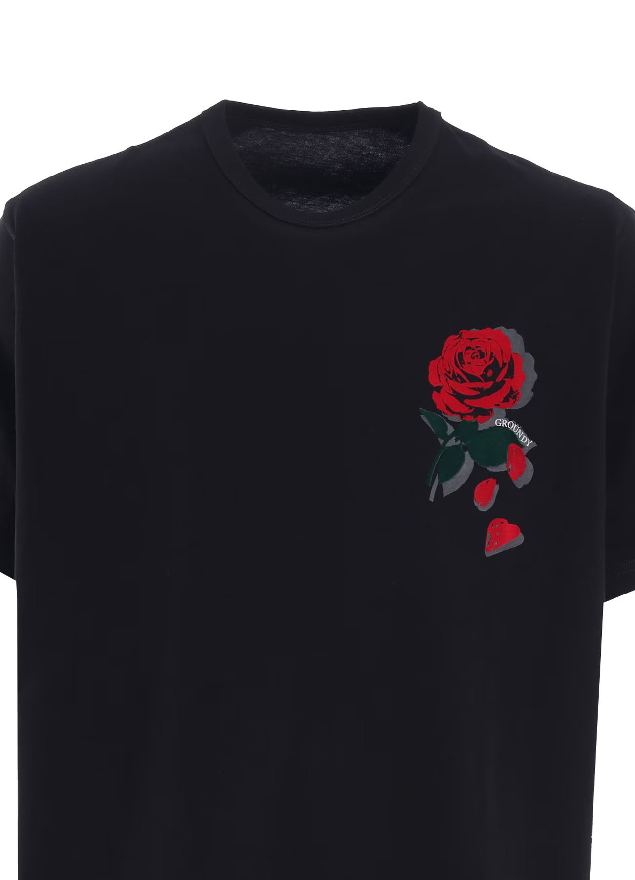 ROSE T-SHIRT / BLACK [GQ-T02-071-1]