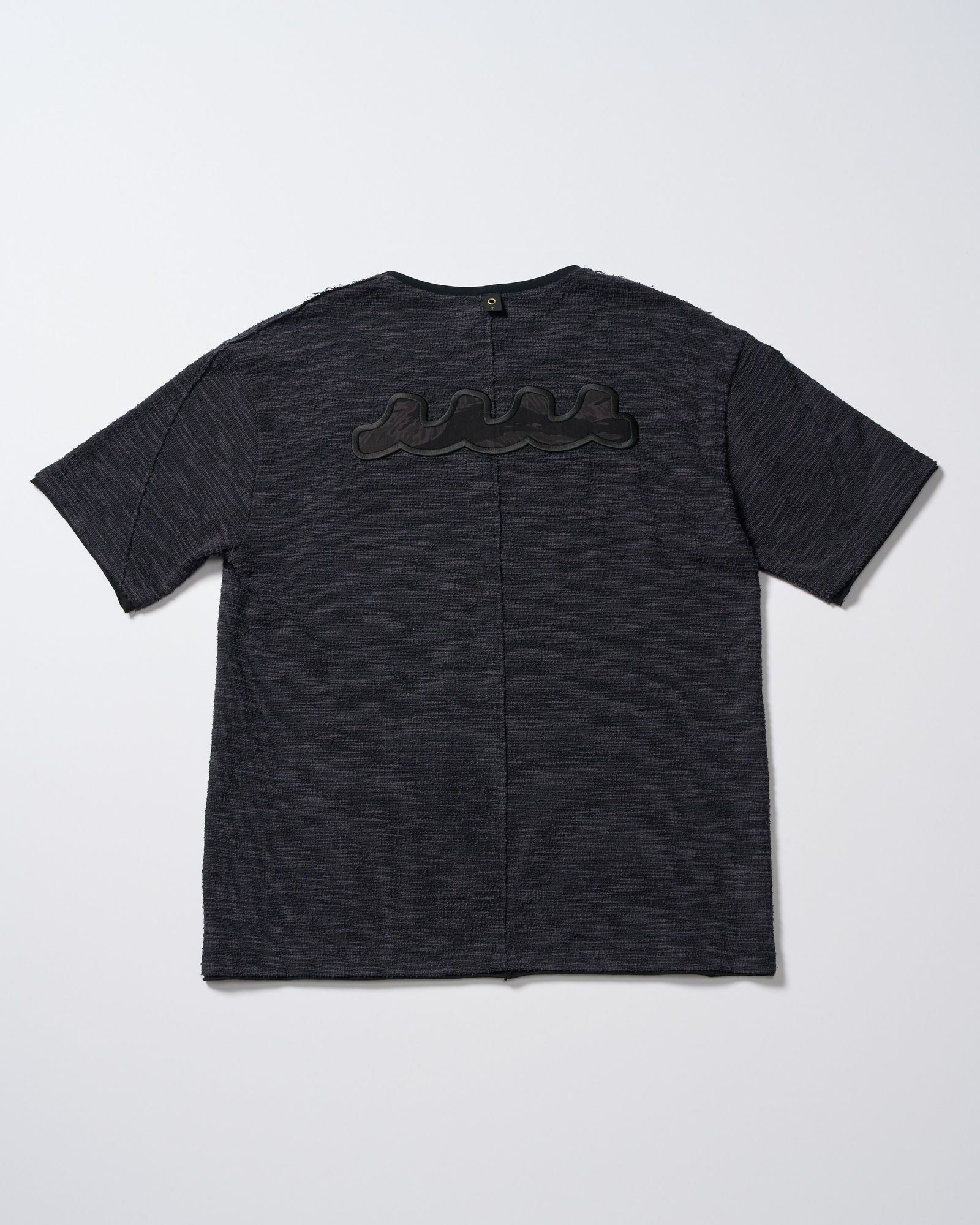 ☆先行予約☆ muta × wjk  / ニットジャガード リラックス Tシャツ / knit jacquard relax S/S / BLACK [702 mw02i]