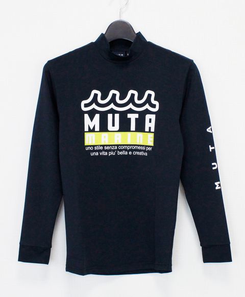 ラッシュロングスリーブTシャツ (WAVEロゴ) / ネイビー [MMTK-440009]