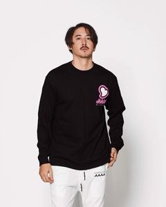 ☆先行予約☆muta MARINE × ACANTHUS  / femt LIMITED / muta sweet Logo L/S Tee / ロンT / BLACK PINK【MA2547】