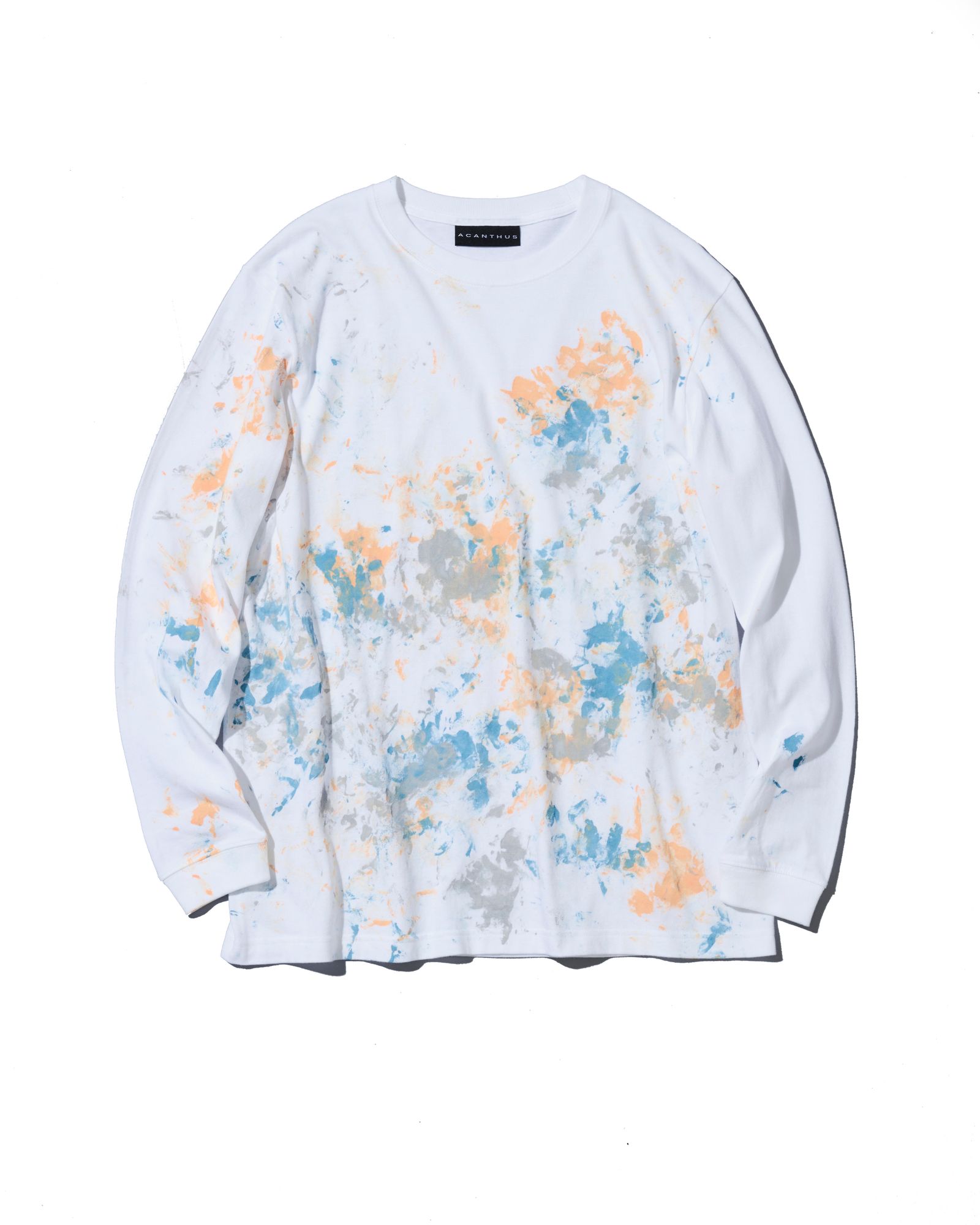 ☆先行予約☆  アブストラクトペイントロンTee / Abstract paint L/S Tee / WHITE 【CT2611】