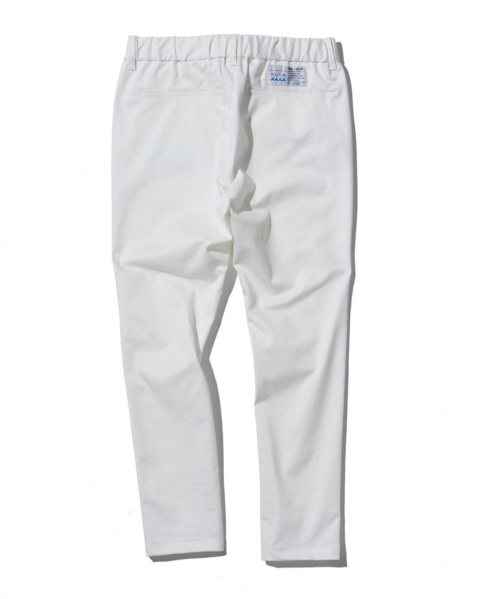 ACANTHUS × muta MARINE / muta Easy Tight Pants / イージータイトパンツ / WHITE 【MA2534】