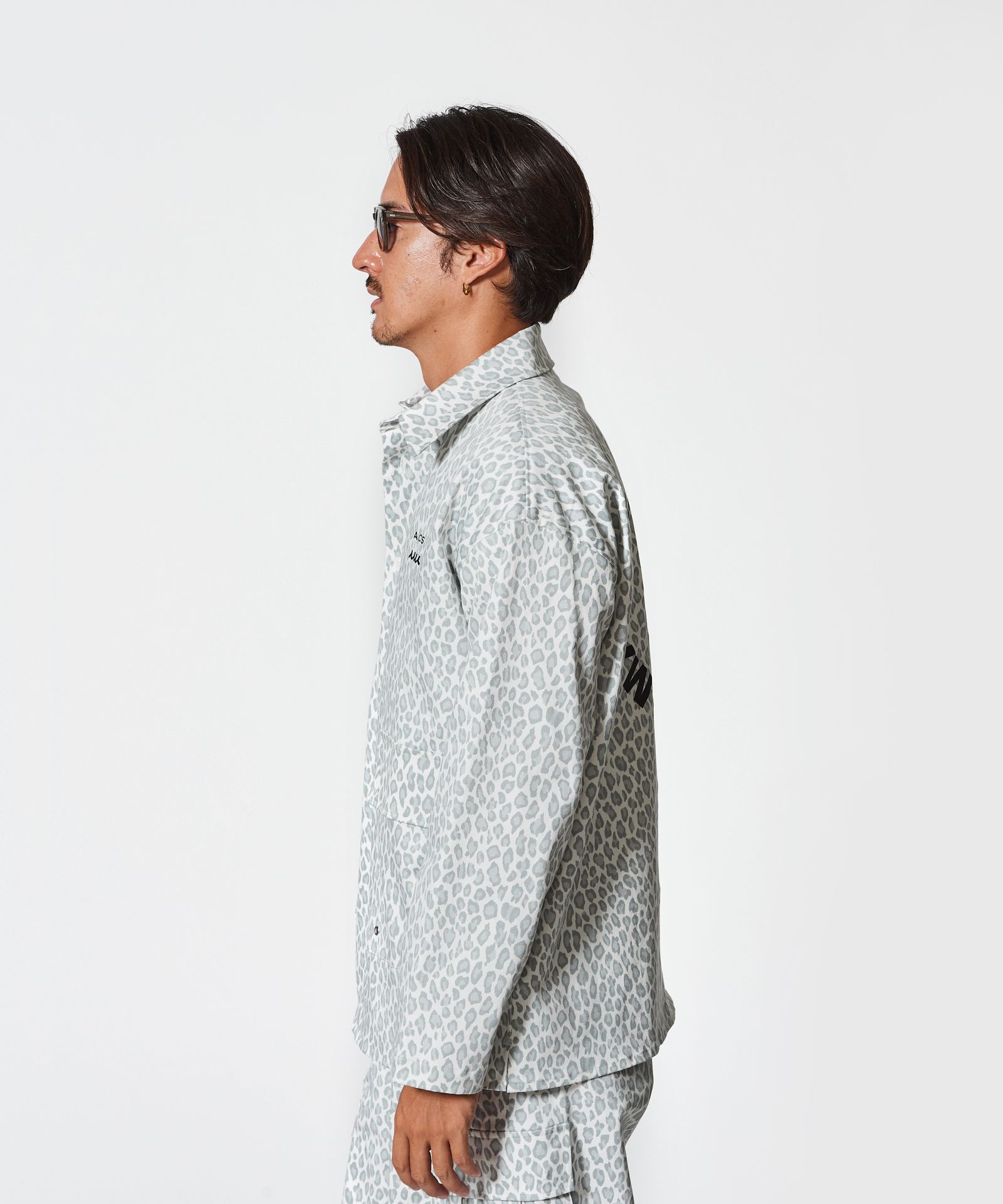 ACANTHUS × muta MARINE / muta Military Shirt Jacket / ミリタリーシャツジャケット / WHITE LEOPARD 【MA2502】