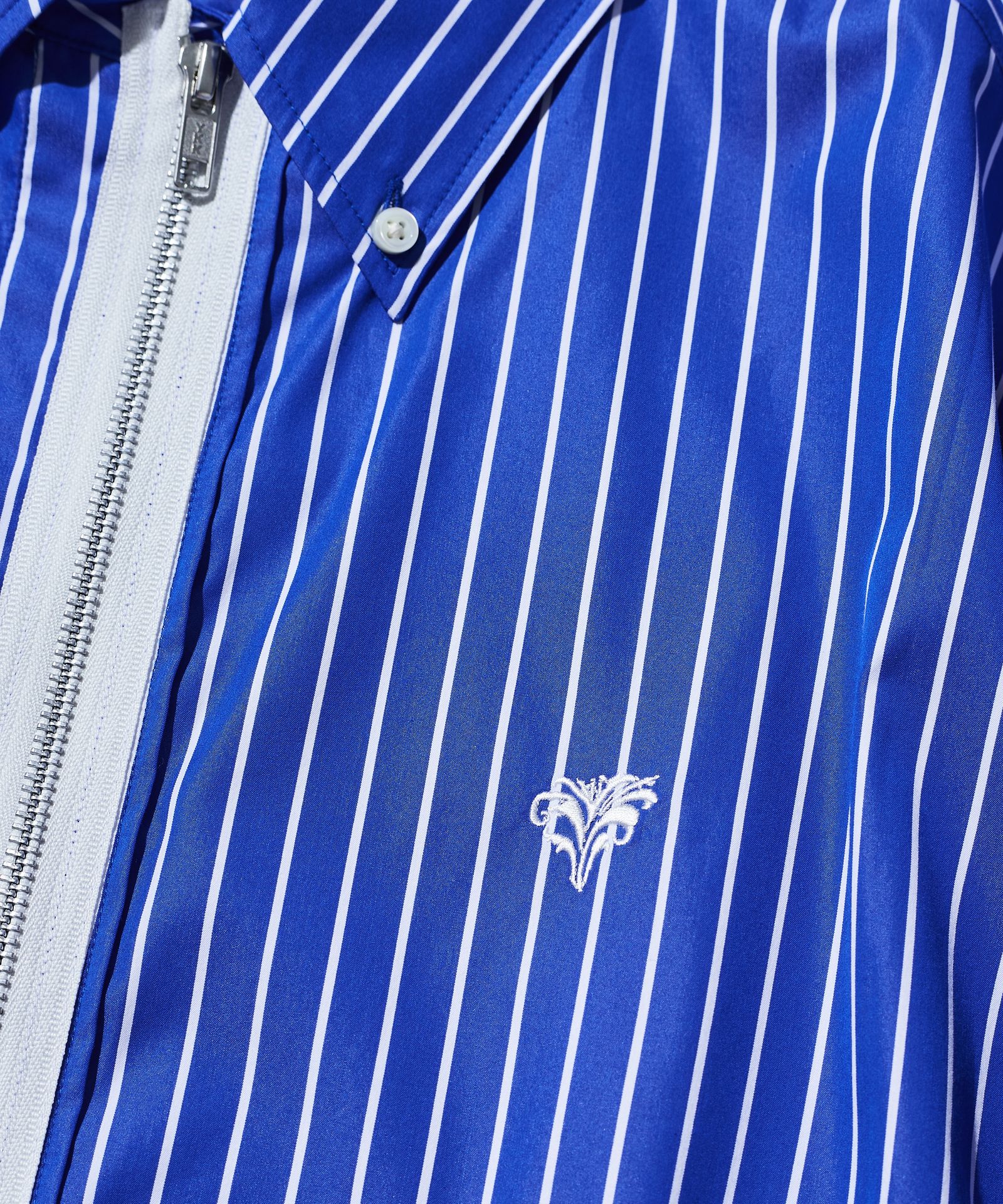 Remake Zip Up Shirt / リメイクジップシャツ / BLUE STRIPE【SH2501】