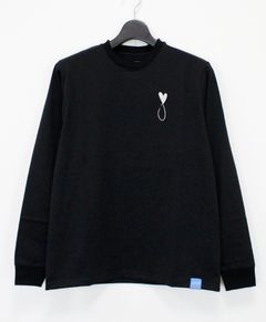 ロングスリーブTシャツ / Tiphanie / BLACK x SILVER