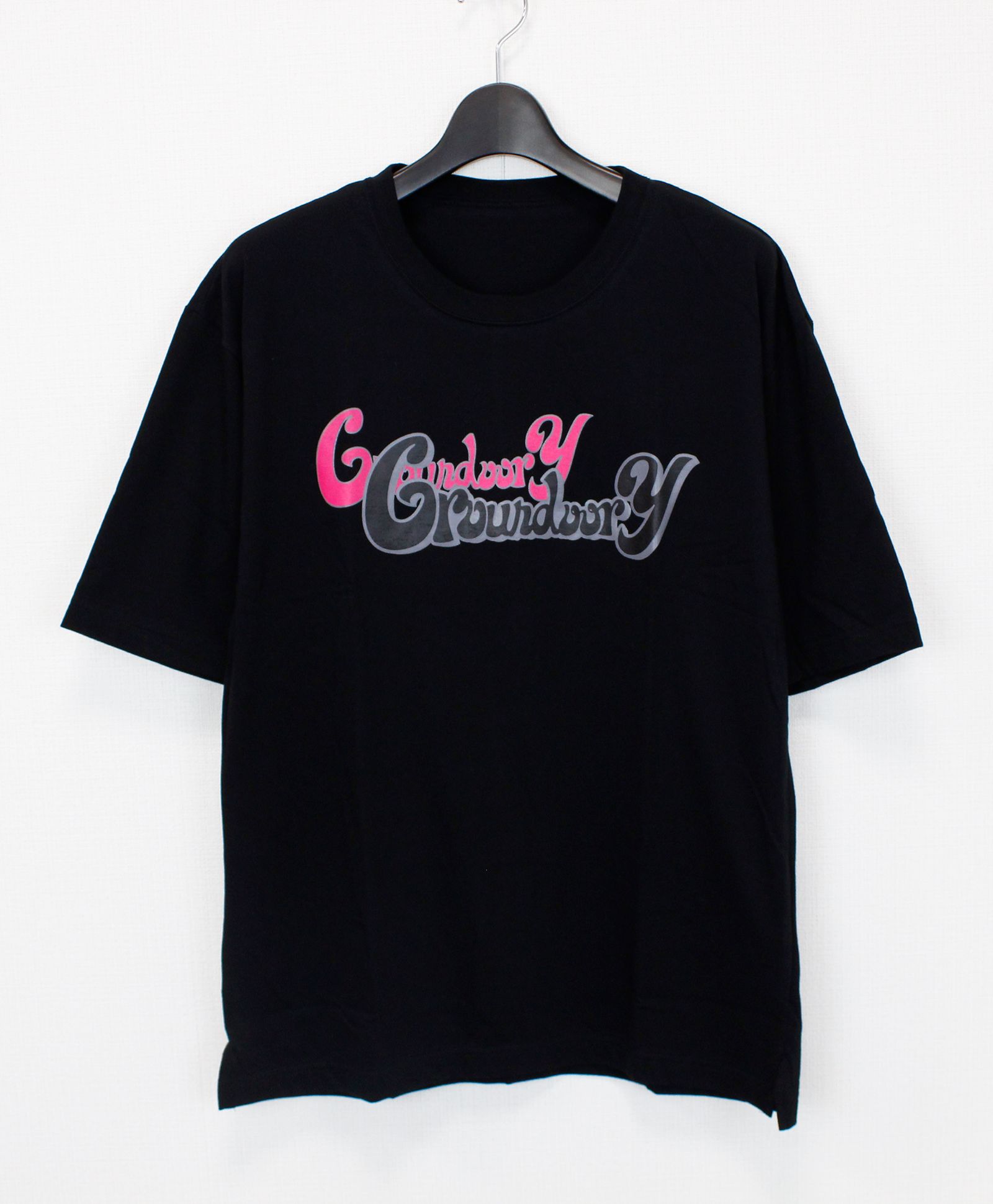 プリントTシャツ / GROUNDOOR Y LOGO COTTON PRINT TEE / BLACK [GJ-T50-070-1] - 3