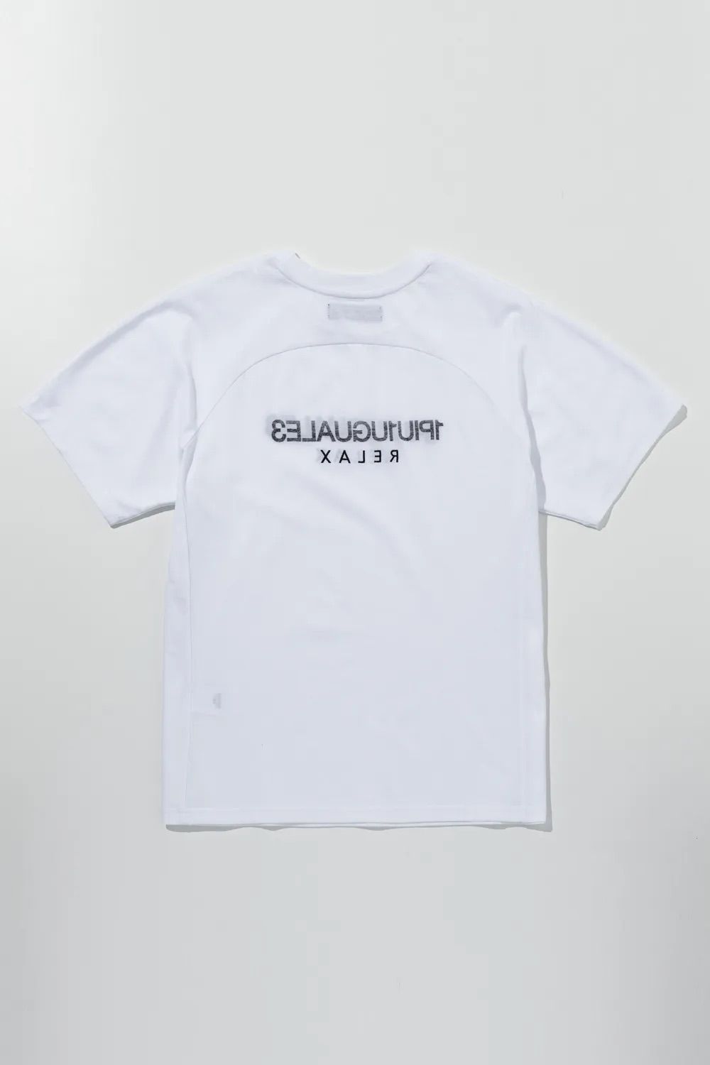 ブランドロゴリバースプリント Tシャツ / ホワイト【UST-26069】