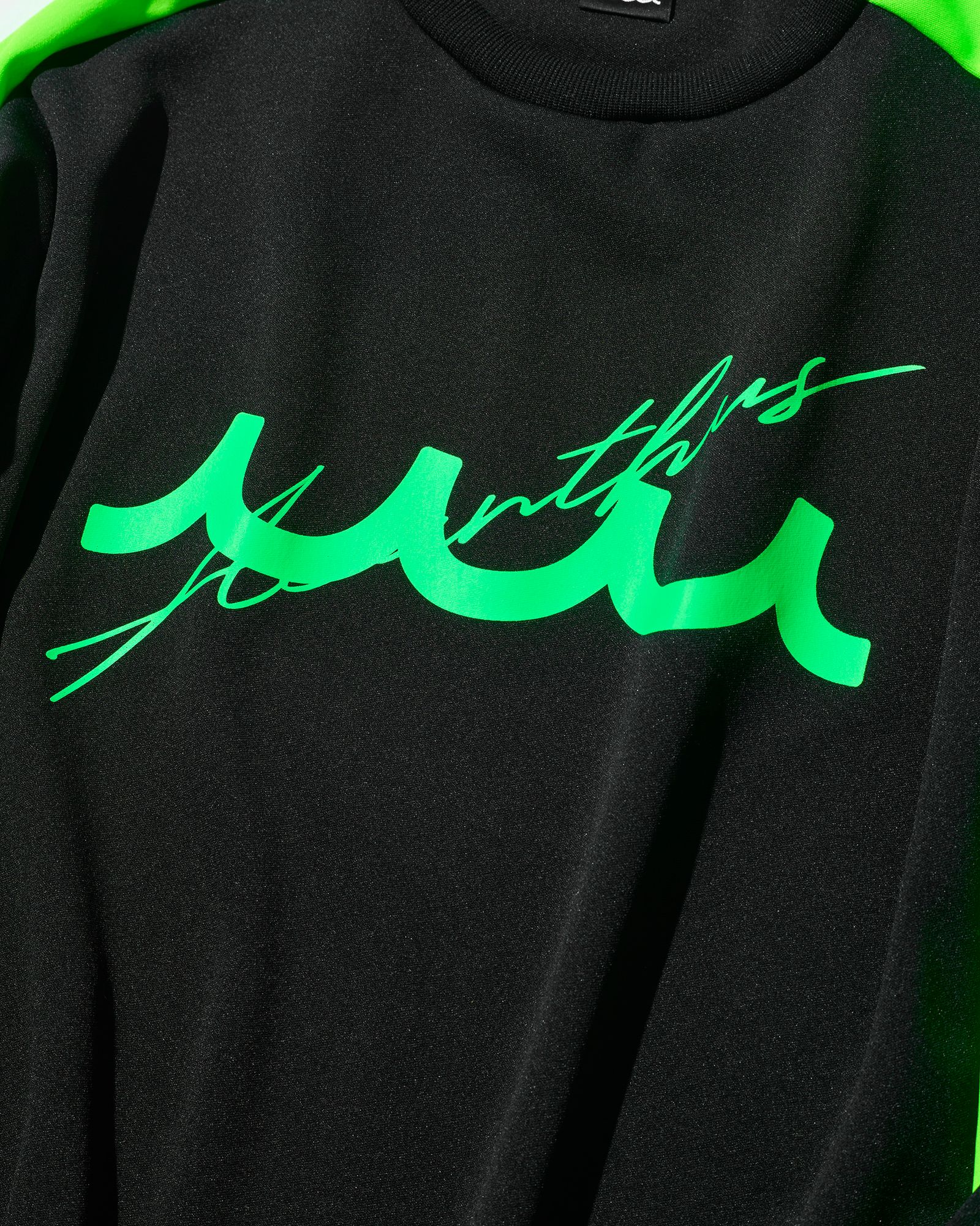 ACANTHUS × muta MARINE / muta Soccor Jersey Top / ジャージトップス / BLACK GREEN 【MA2538】