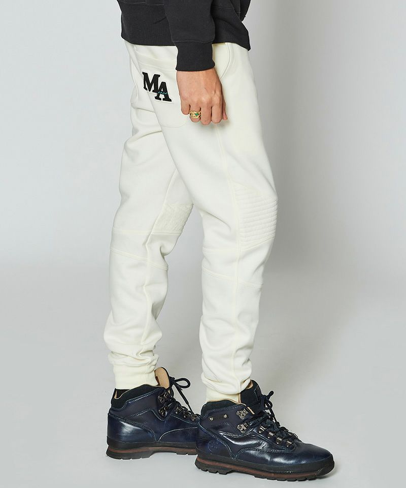 ACANTHUS x muta MARINE / Double-knit Biker Pant / イージーバイカーパンツ / WHITE / MA2428