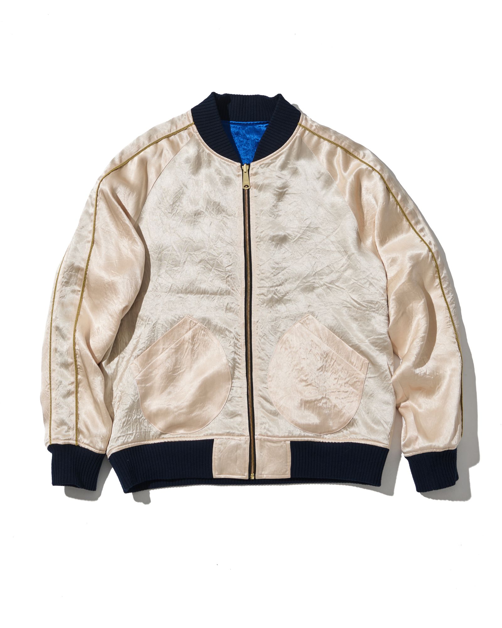 ☆先行予約☆muta MARINE × ACANTHUS  / リバーシブルスーベニアジャケット / Souvenir Jacket / BLUE 【MA2629】