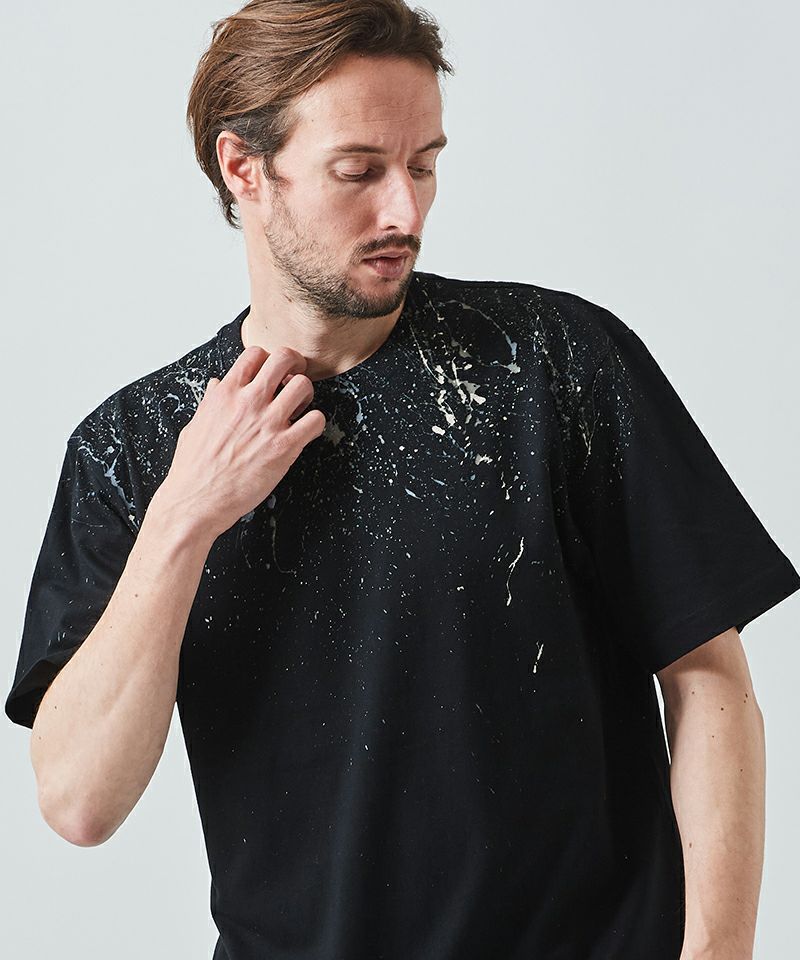ACANTHUS(アカンサス) スプラッシュTシャツ / Splash Tee / BLACK