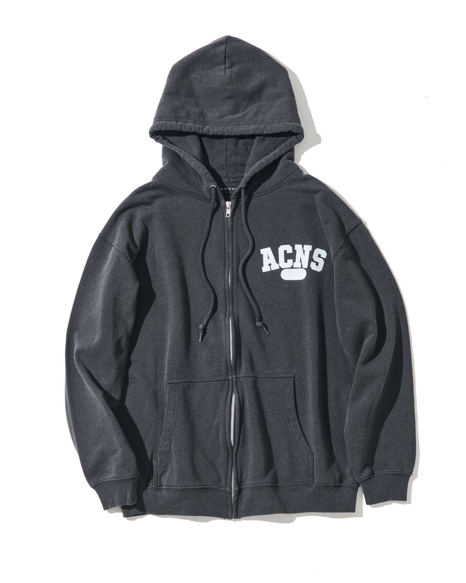 ☆先行予約☆ エイジングカレッジロゴ スウェットジップフーディー / パーカー / Aging College Logo Zip Up Hooded Sweatshirt / BLACK【HJ2601】