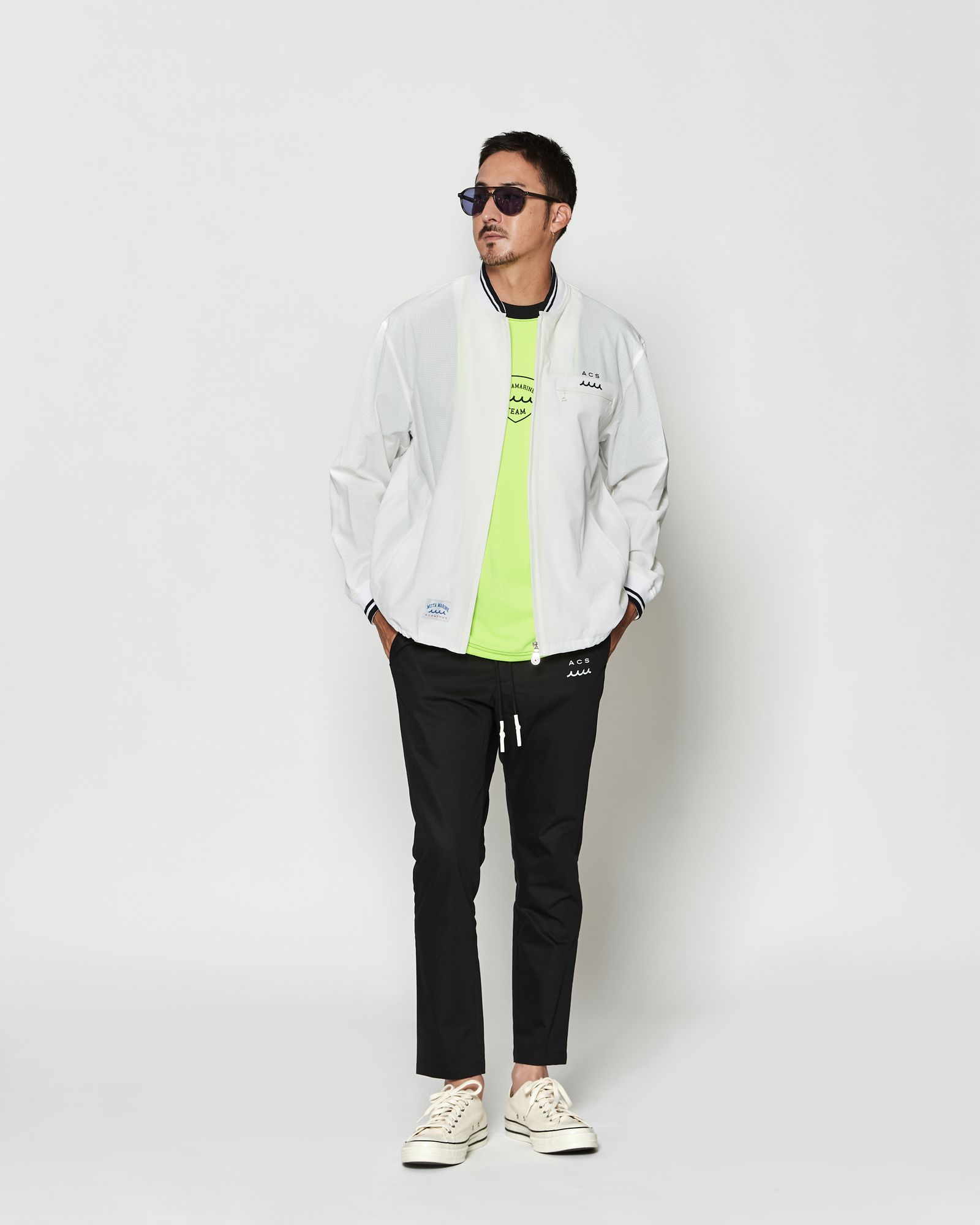 ☆先行予約☆muta MARINE × ACANTHUS  / Dot Air®ベンチレーションジャケット / Dot Air® Ventilation Jacket / WHITE【MA2603】
