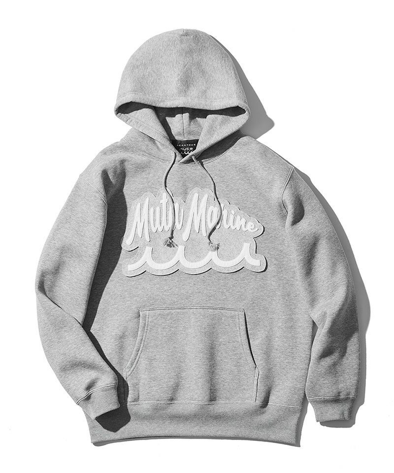 ACANTHUS x muta MARINE / muta Script Logo Hooded Sweatshirts / パーカー / GREY / MA2432