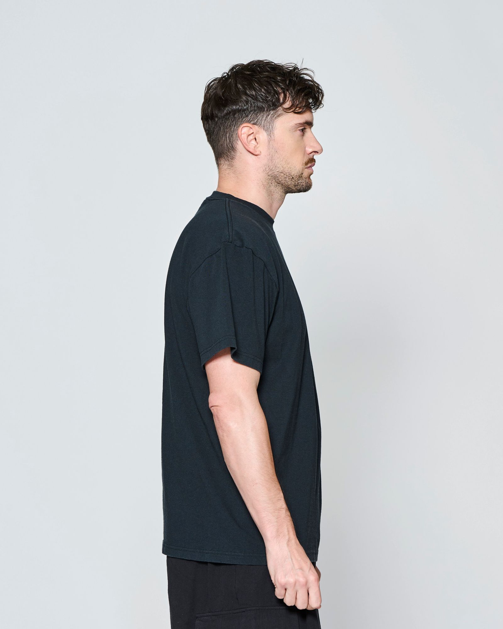 ☆先行予約☆ ヴィンテージ エンブロイダリーTシャツ  /  Vintage Wash Embroidered Tee / BLACK【CT2705】