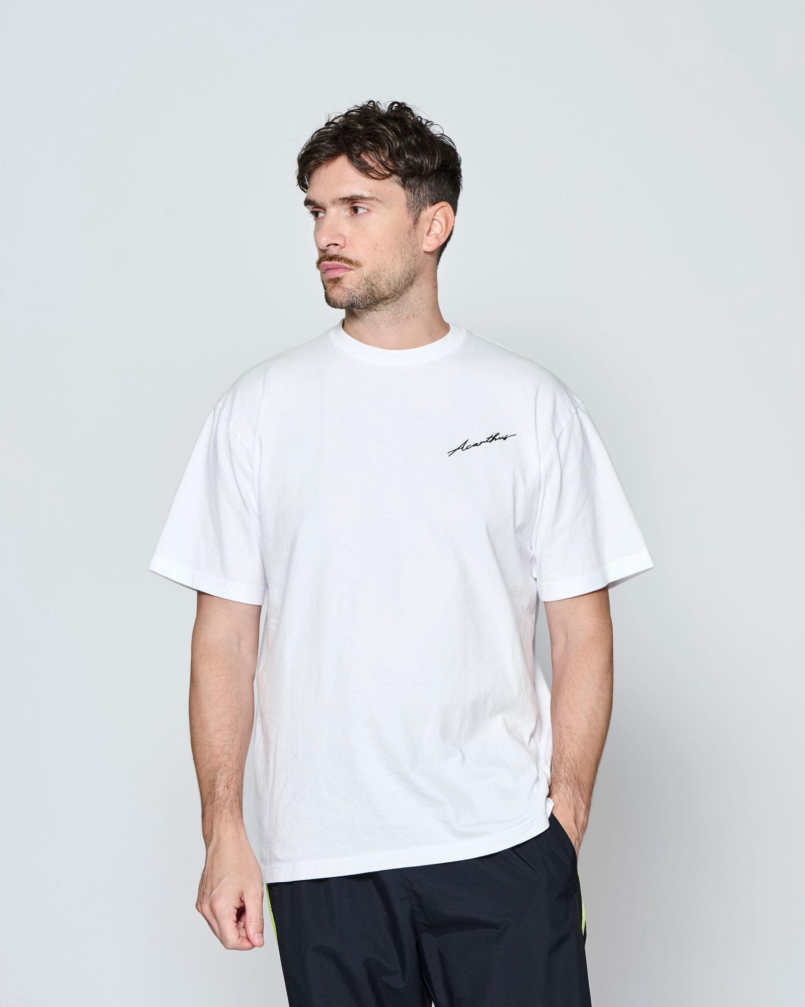 ☆先行予約☆ ヴィンテージ エンブロイダリーTシャツ  /  Vintage Wash Embroidered Tee / WHITE 【CT2705】
