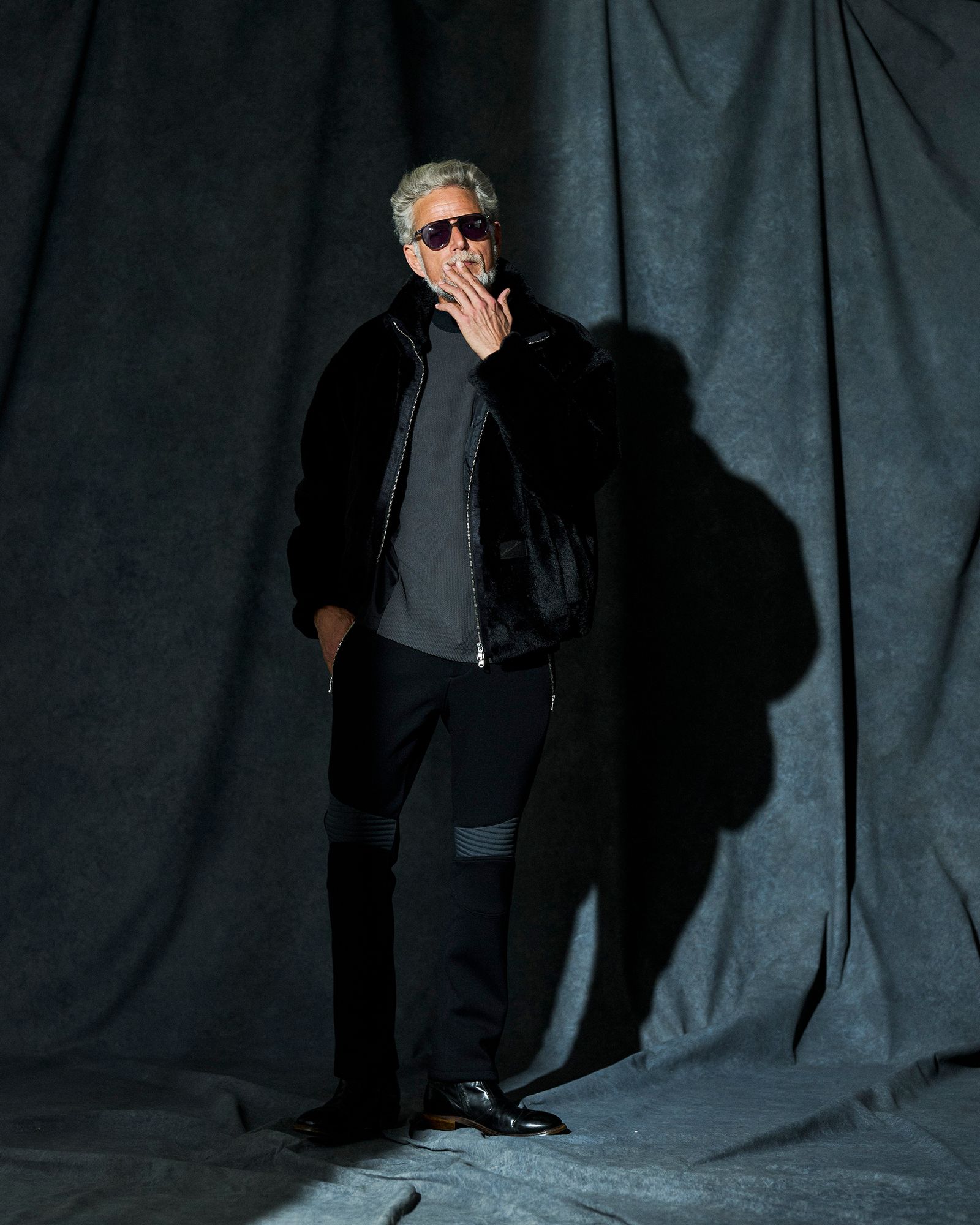 ☆先行予約☆ フェイクファーボンバージャケット / Faux Fur Bomber Jacket  / BLACK 【JK2503】