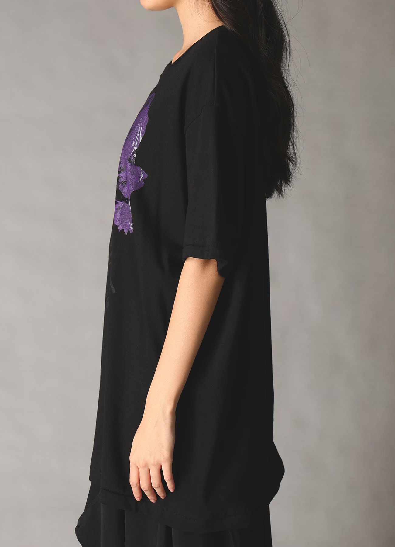 JERSEY ROSE AND HANDS T-SHIRT / BLACK [GK-T78-070-2]