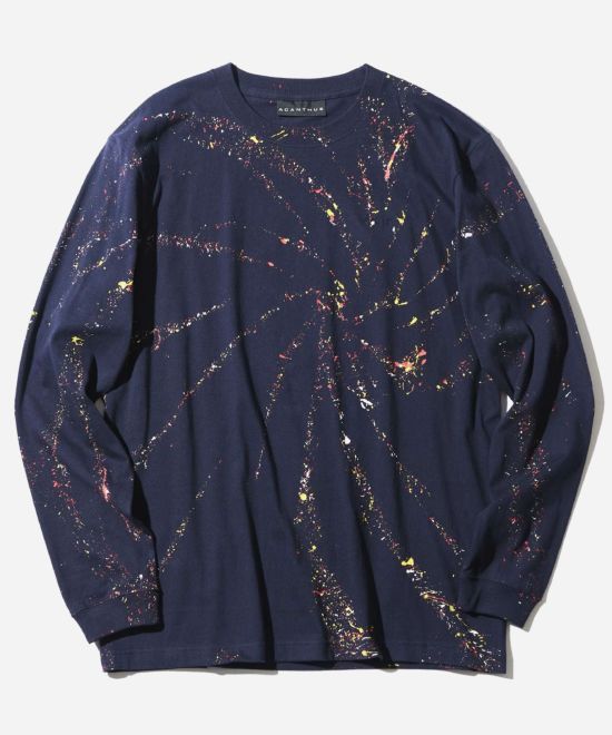 スパイラル スプラッシュ ロングスリーブTシャツ / Spiral Splash L/S Tee /  NAVY 【CT2311】