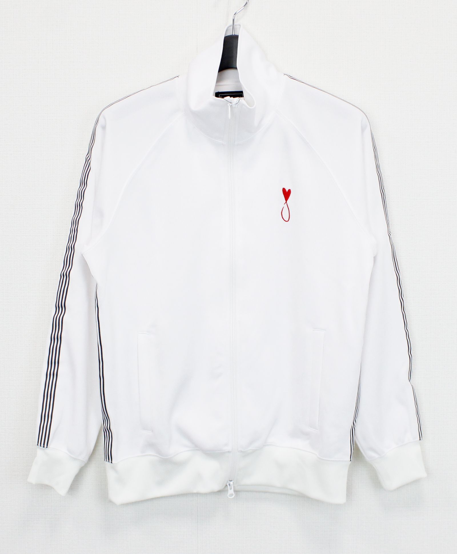 サイドライントラックジャケット / Tiphanie - Side Line Zip / WHITE × RED