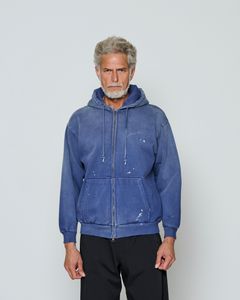 ☆先行予約☆  ダメージフーディー / パーカー / Damaged Hooded Sweatshirt / FADED NAVY 【DH2502】