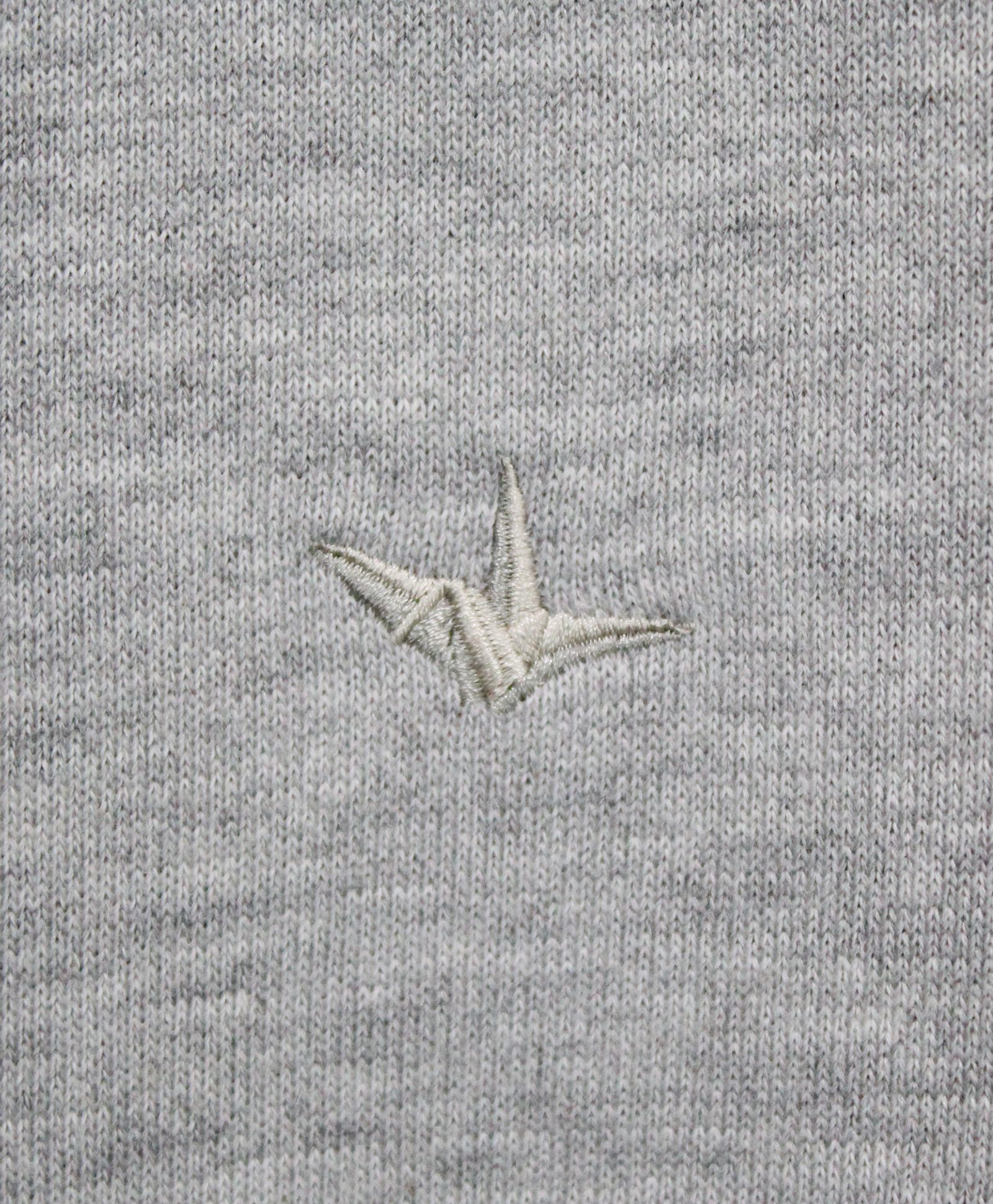 HOOD EMBOSSED LOGO HOODIE / エンボスロゴ ジップパーカー / グレー【USO-26083】