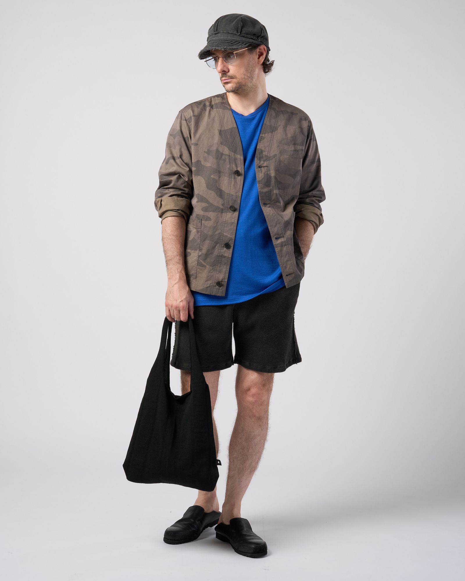 ☆先行予約☆ wjk  / ストライプニットバッグ / stripe knit bag / black【8005 kw86k】