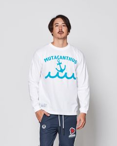 ACANTHUS × muta MARINE / muta Multi Logo L/S Tee / ロンT / WHITE 【MA2540】