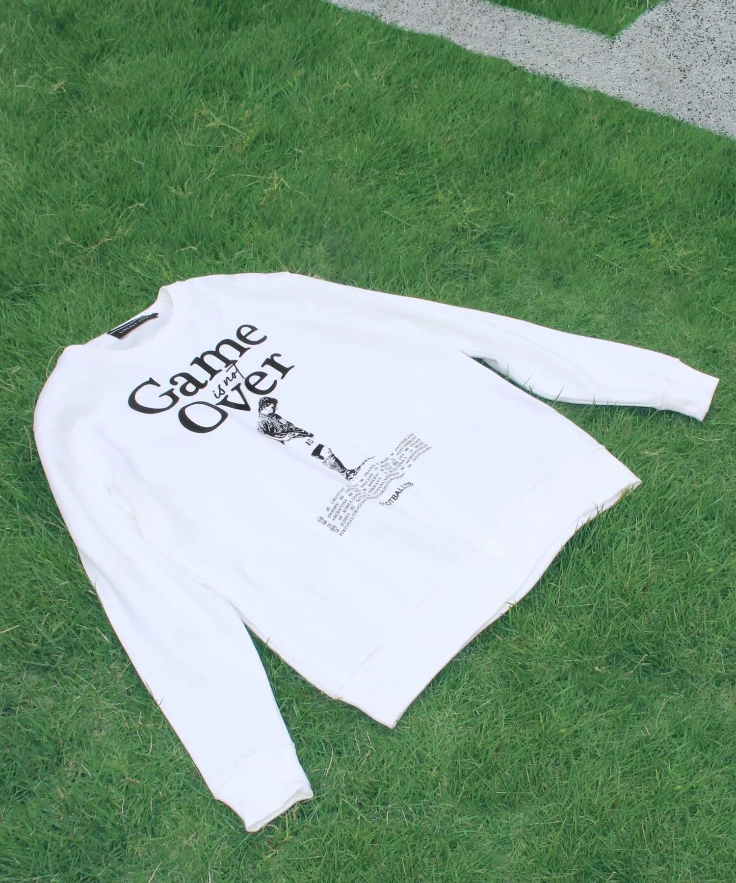 【FOOTBALLITIS】[GAME OVER] ライト・スウェット・クルーネック / トレーナー / WHITE [253242RB]