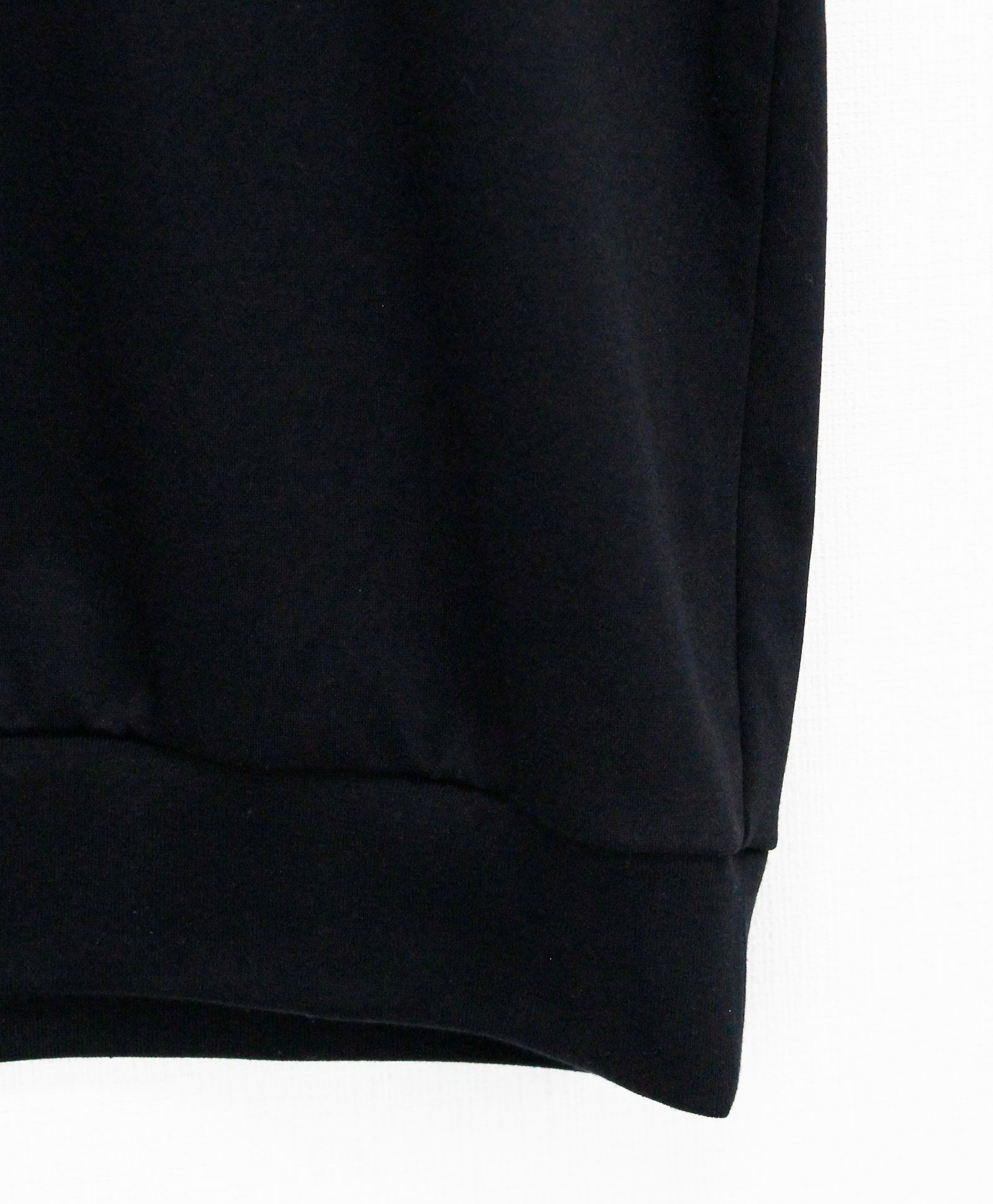 ICE PACK NYLON リバーニット モックネックラグランTee  / ブラック [76006]