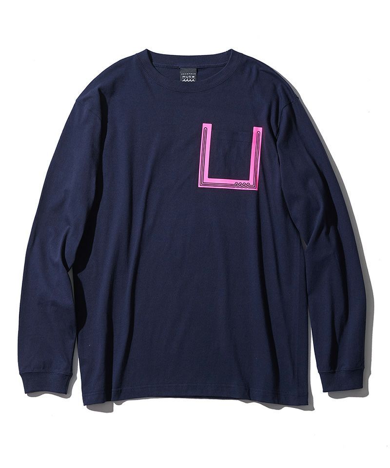 【muta】ACANTHUS x muta Wave Line Pocket ロンT(送料込み) ACANTHUS - ACANTHUS x muta MARINE / muta Wave Line Pocket