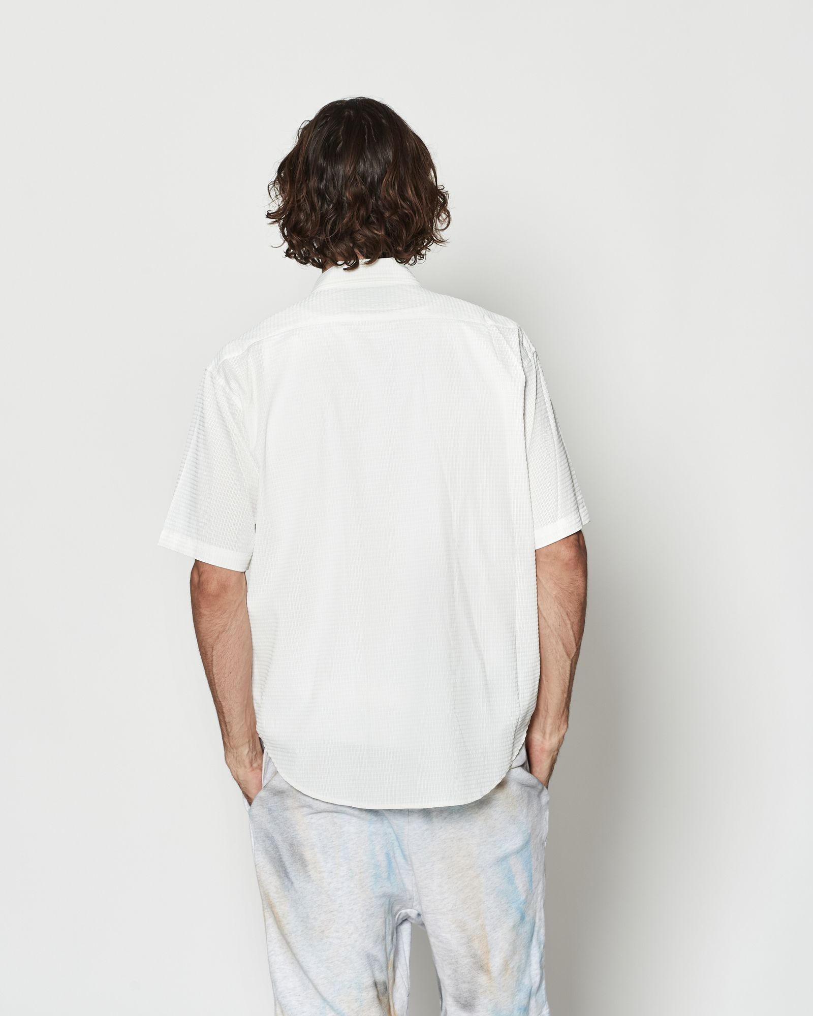 ☆先行予約☆ Dot Air®ジップアップショートスリーブシャツ / Dot Air® Zip Up S/S Shirt / WHITE【SH2601】