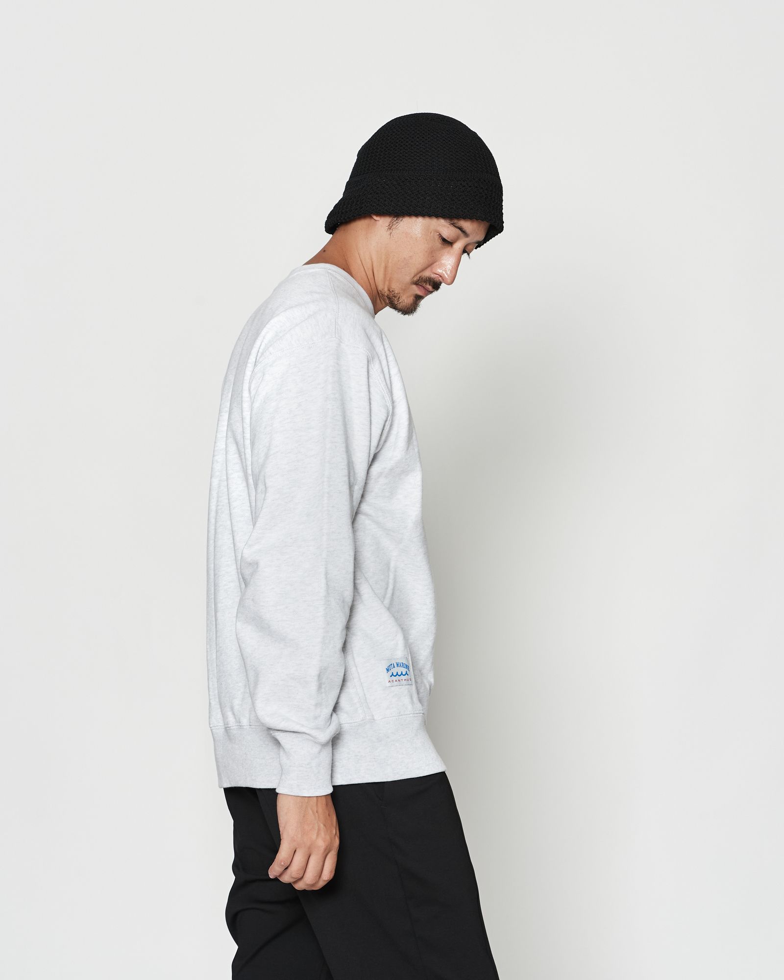 ☆先行予約☆muta MARINE × ACANTHUS  / クルーネックスウェット / Old Logo Crewneck / GREY 【MA2632】