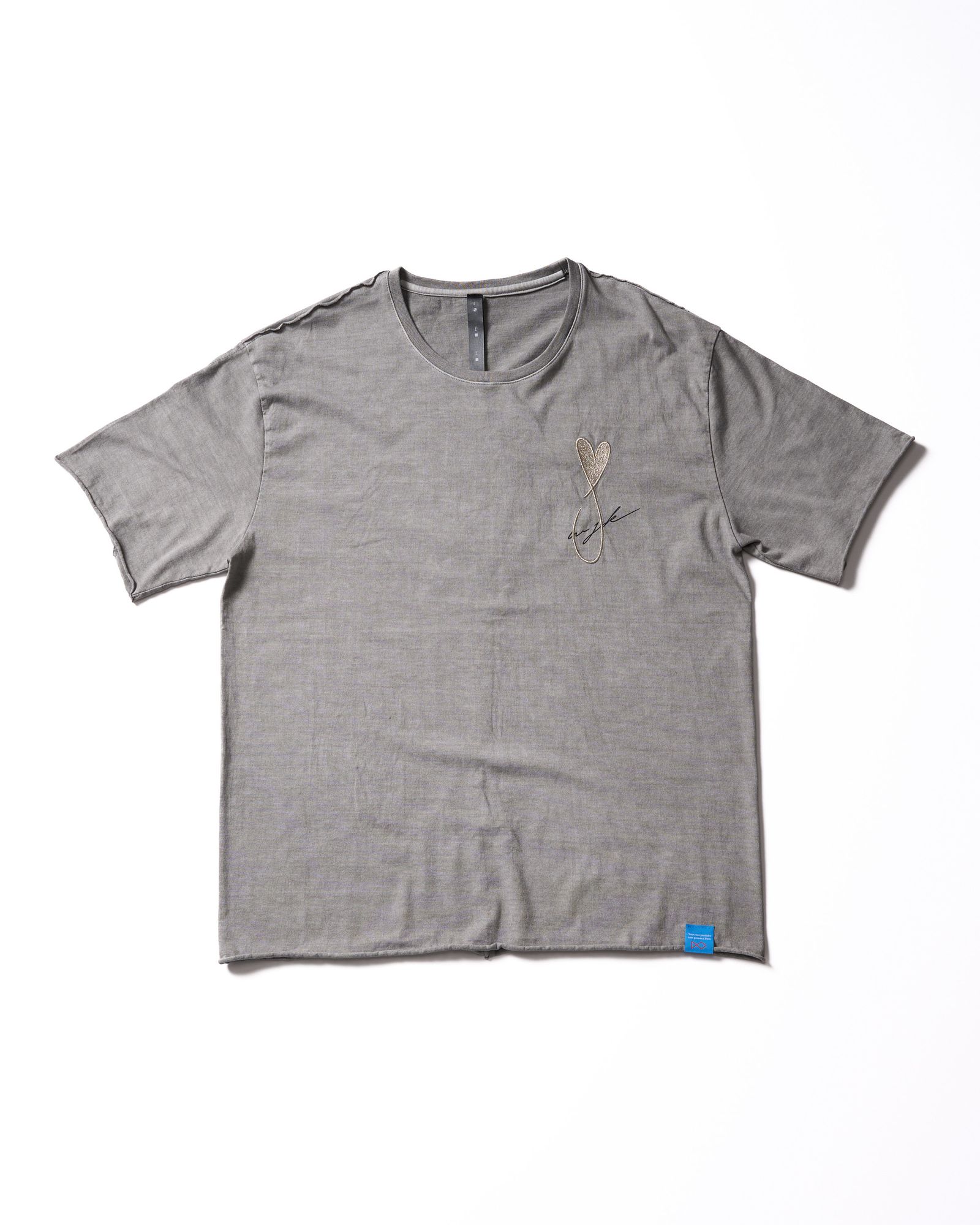 ☆先行予約☆Maison Honoré Paris× wjk  / ハートフィッシュ カットオフ 半袖Tシャツ / heart fish cut-off S/S / l.gray×silver【710 hw01k】