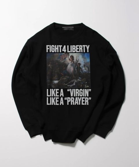 [Liberty Leading the People] ライト・スウェット・クルーネック / トレーナー / BLACK [263424MD]
