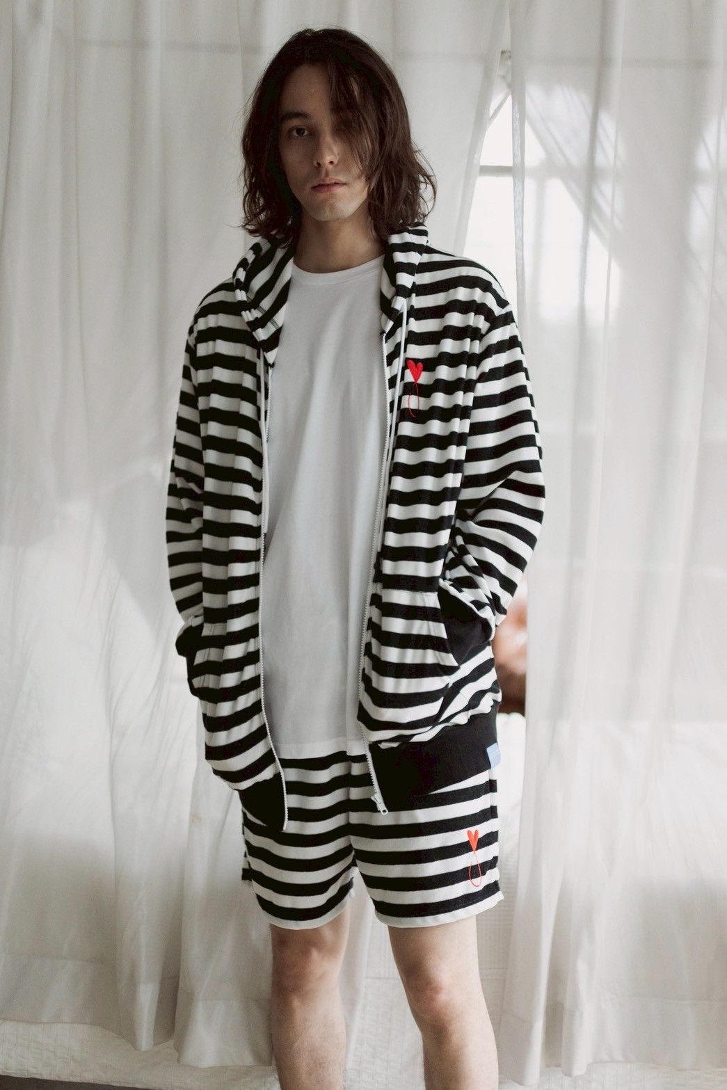 パイルジップパーカー / Pile Zip Hoodie / BORDER