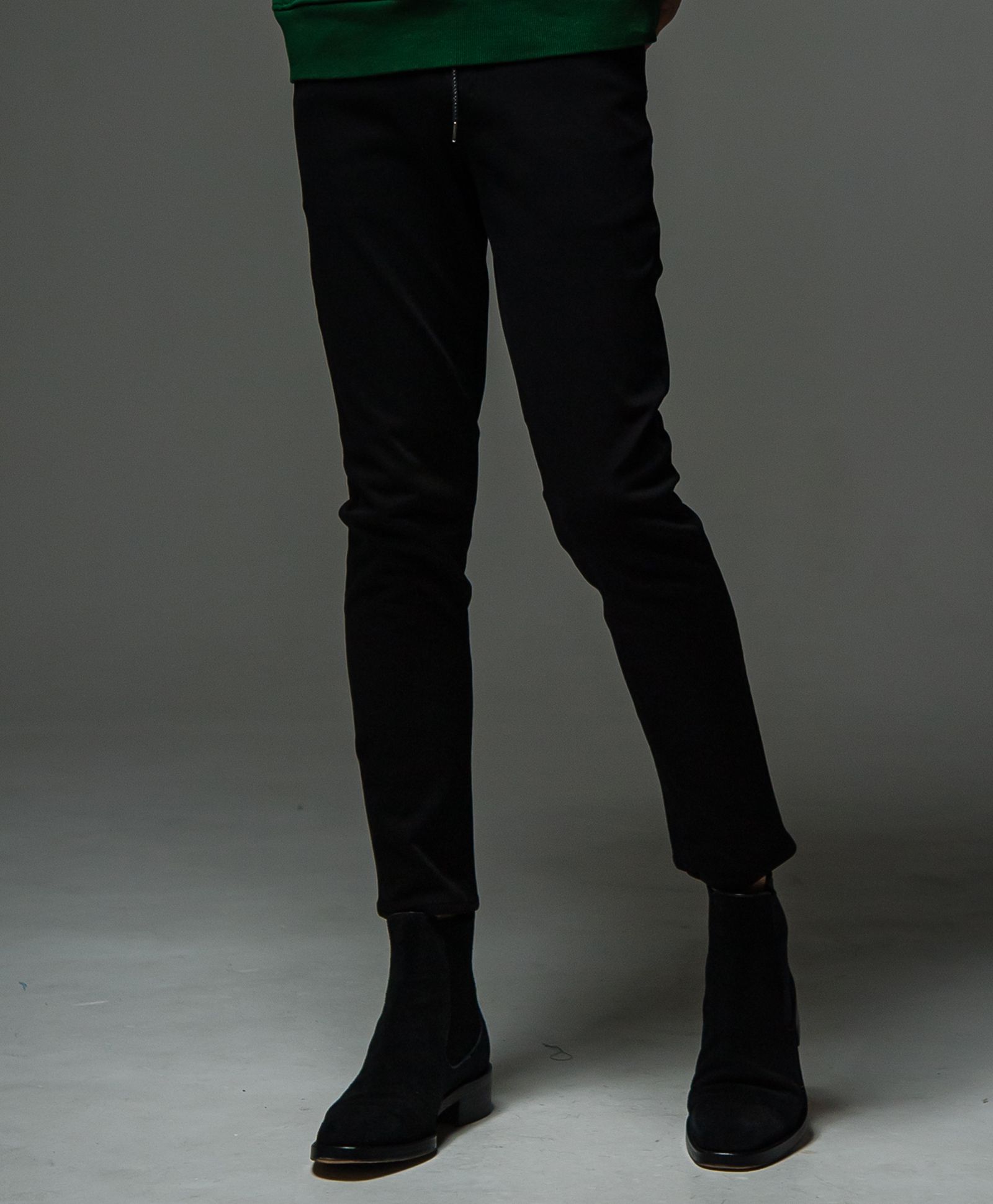 MICK DENIM JERSEY / ジャージーンズ / BLACK [BASIC-ST-020] - 1