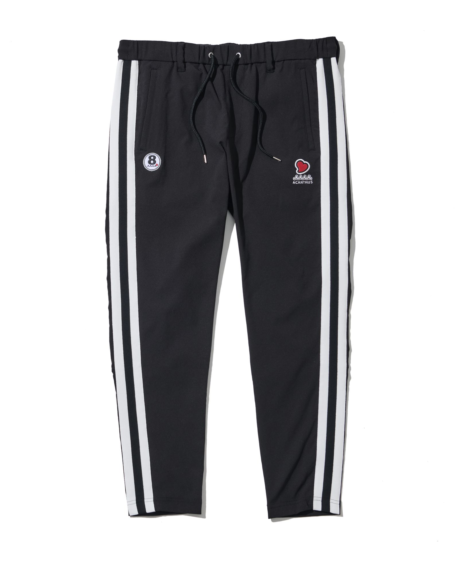 ☆先行予約☆muta MARINE × ACANTHUS / スウィートサイドラインパンツ / sweet side line pants / BLACK 【MA2626】
