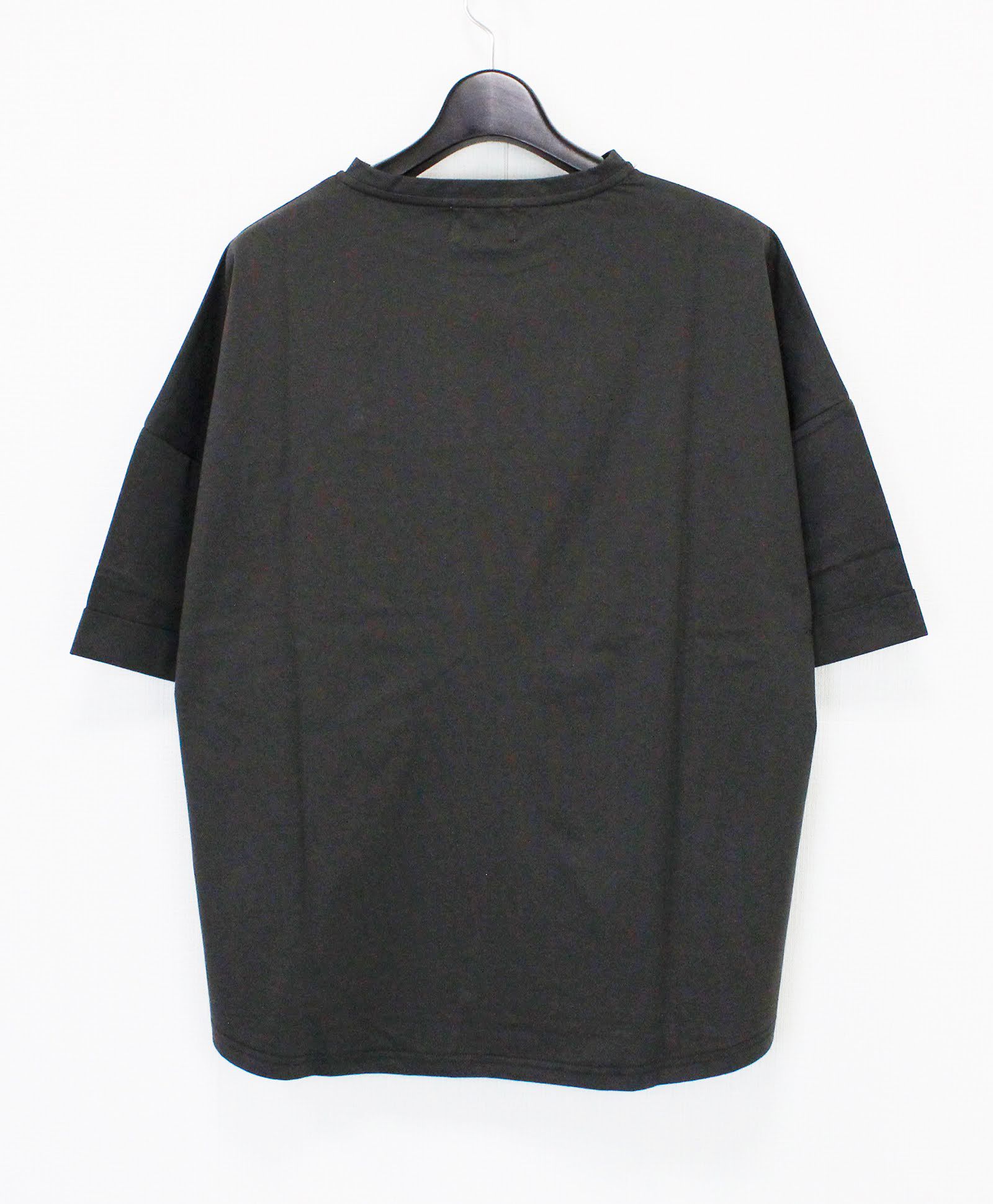 胸ポケットZIPショートスリーブTシャツ / チャコール【341038】