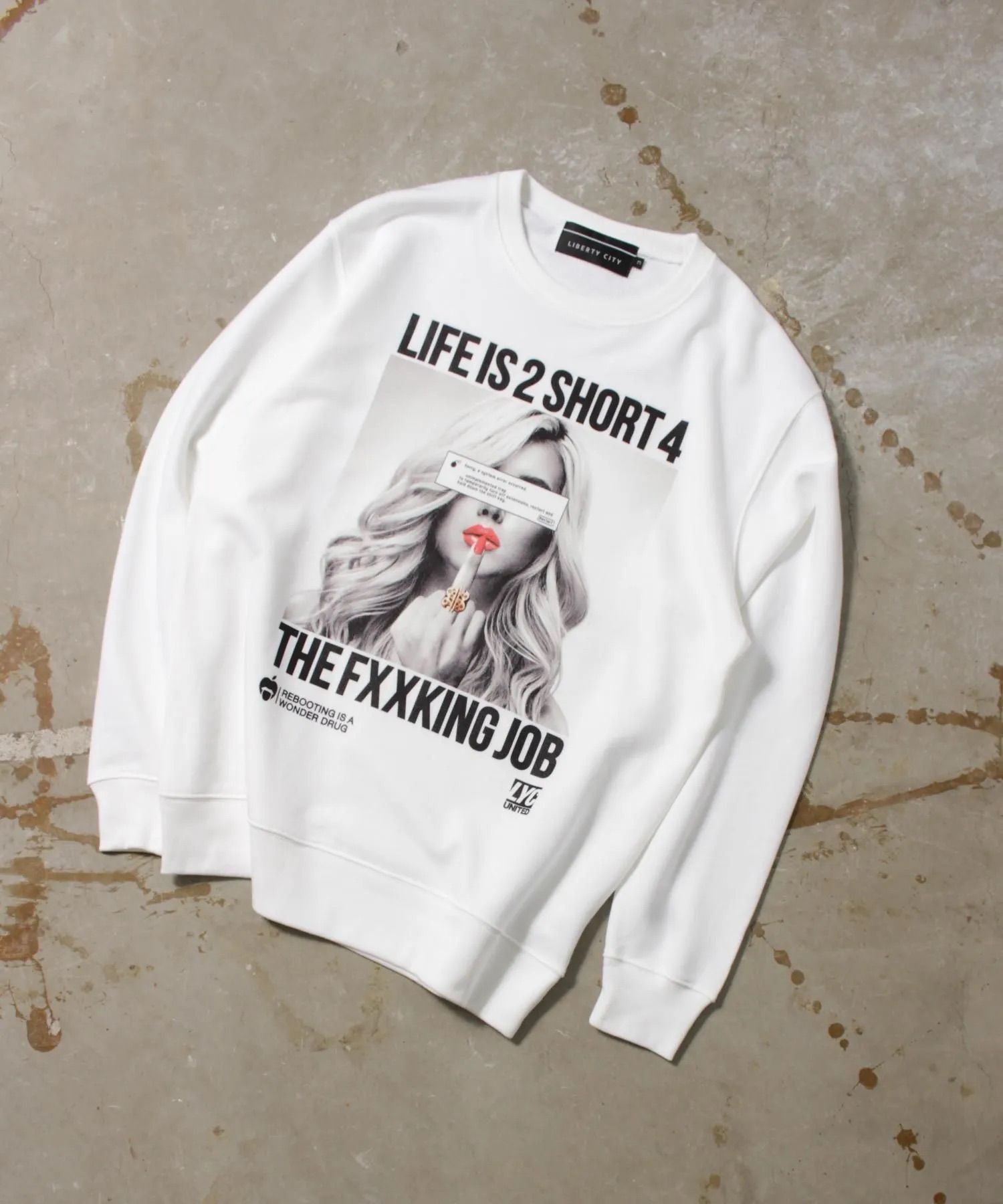 [2 SHORT] ライト・スウェット・クルーネック / トレーナー / WHITE [253230FO]