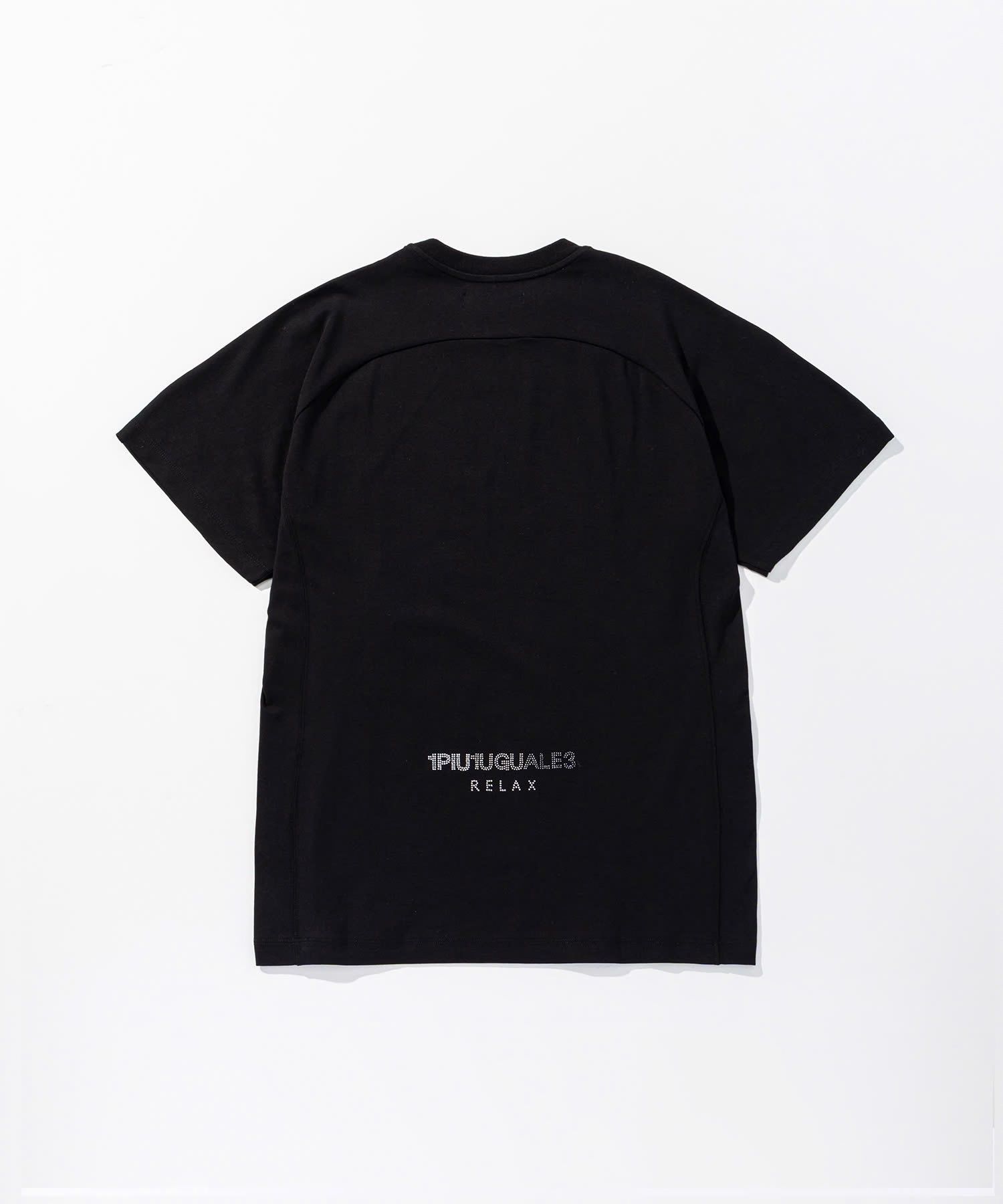 【ミッキーマウス】ラインストーンシルエット半袖Tシャツ / ブラック【UST-26093】