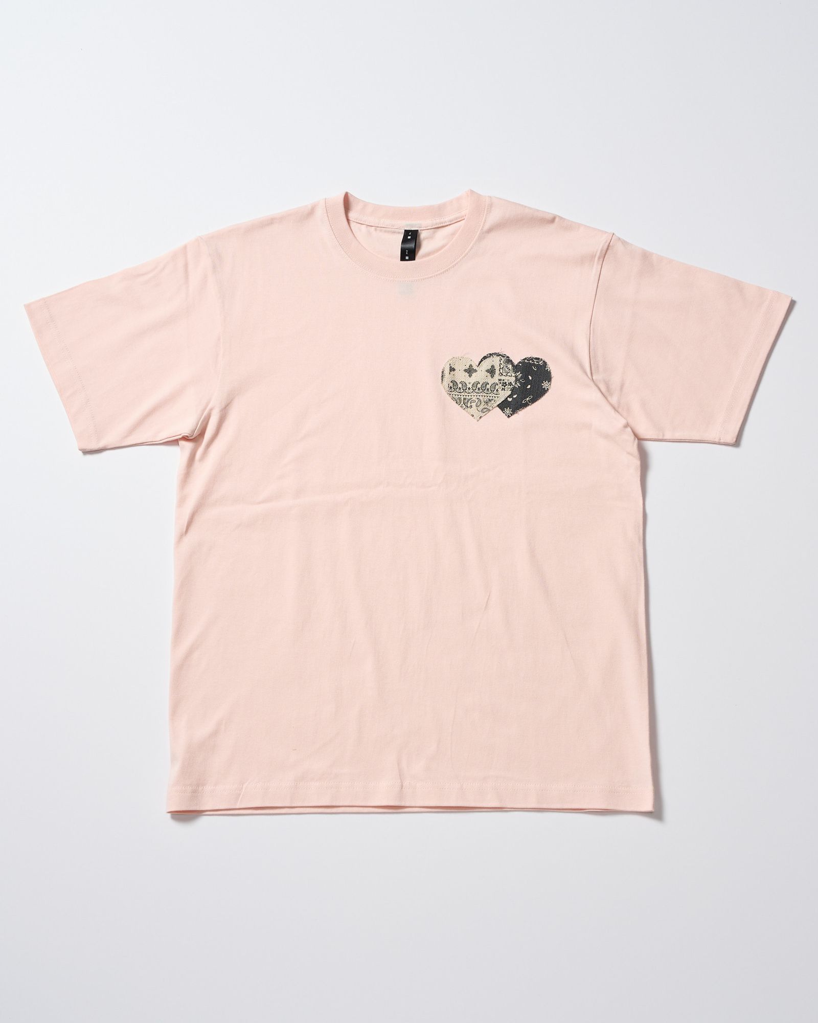 ☆先行予約☆ バンダナ パネル TハートTシャツ / bandana panel heart T / PINK[7402 cj51i]