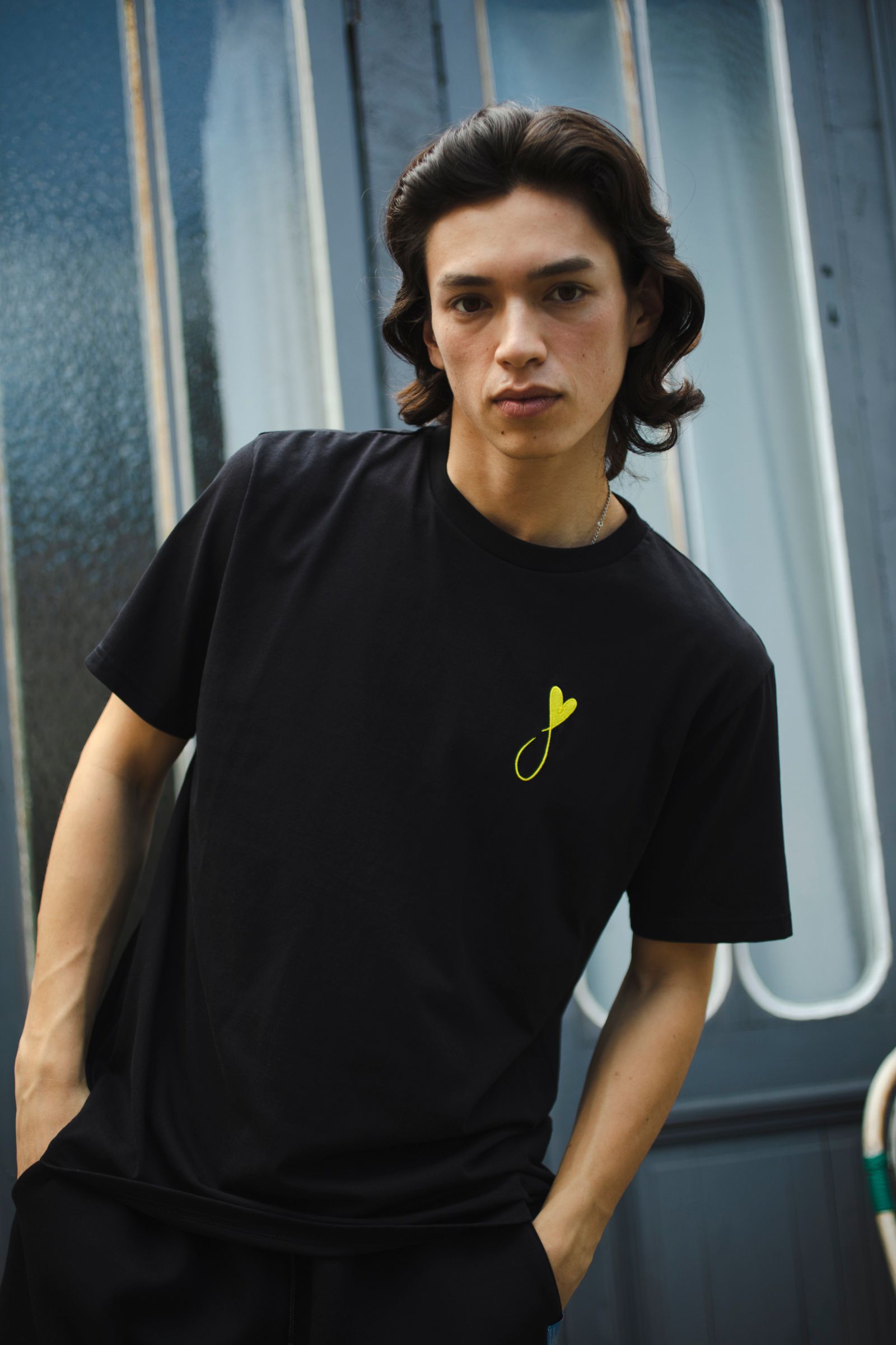 Tシャツ / Tiphanie / BLACK x YELLOW