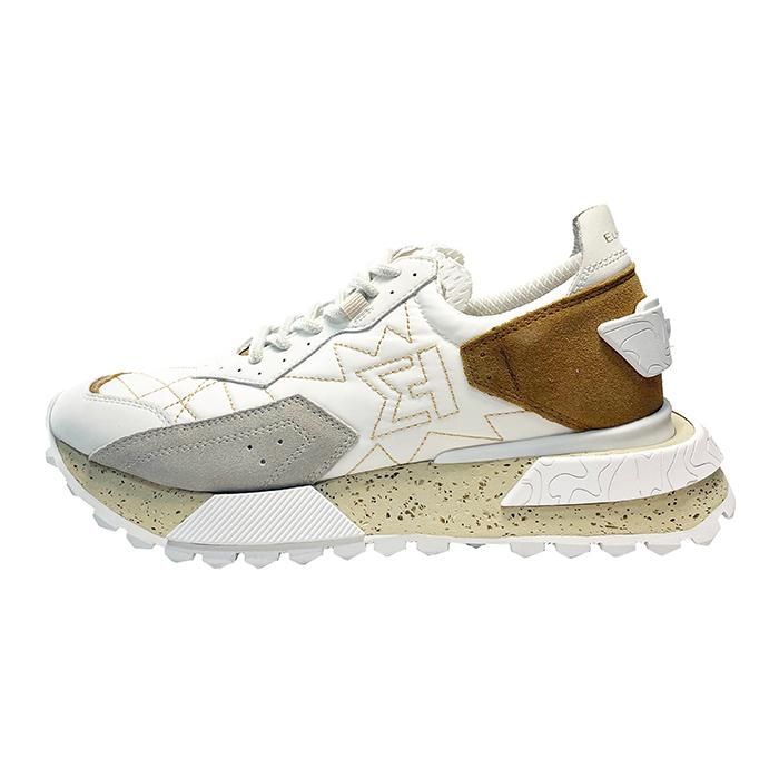 レザーテックスニーカー / NSJ600J /  WHITE/GREY